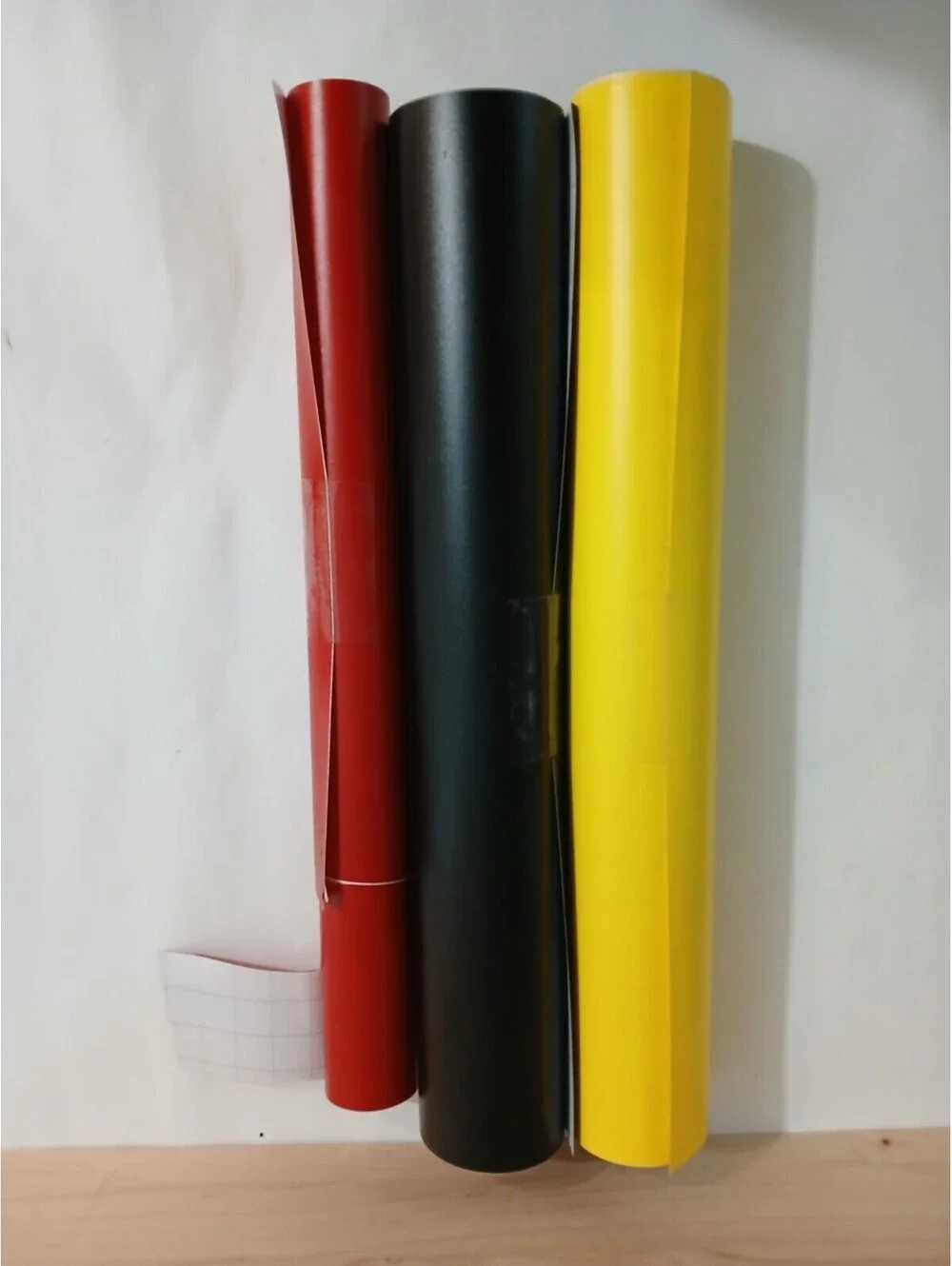 Cricut Vinyl Rolls Lot Various Sizes Colors Red Black Yellow